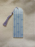 Blue Striped Bows Acrylic Bookmark — Bookstore Seconds