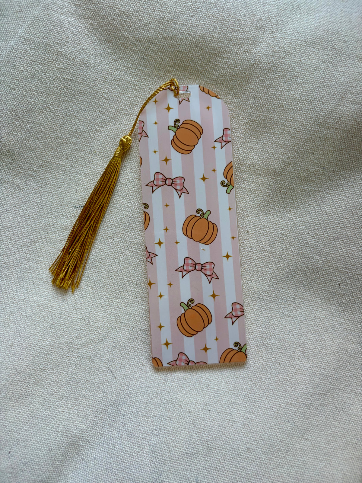 Pumpkin Bows Acrylic Bookmark