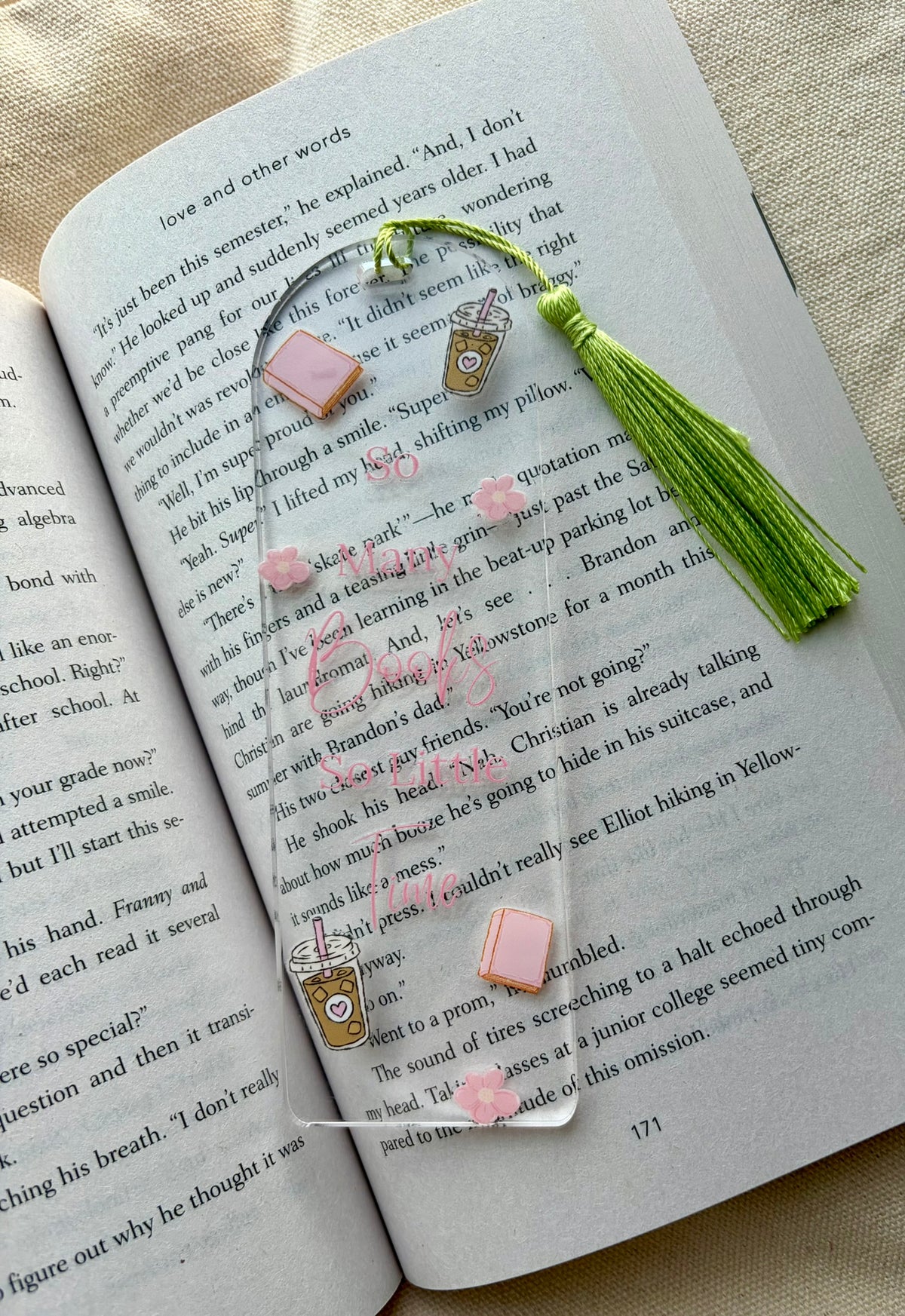 So Many Books Acrylic Bookmark